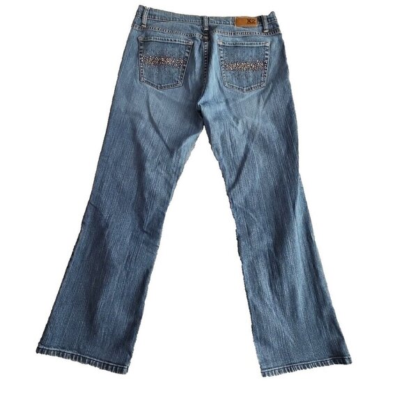 X2 Denim Laboratory Jeans Women's Size 12 Reg (31x29) Blue Medium Wash BootCut - Picture 4 of 16